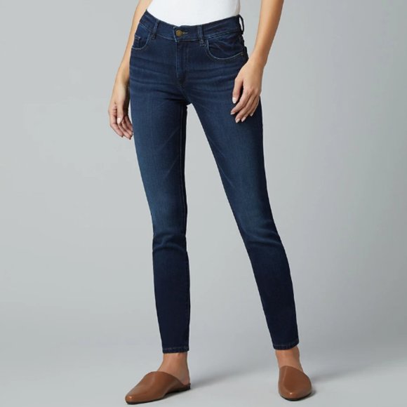 NWT DL1961 Florence Mid Rise Instasculpt Skinny Jeans Size 26 - Picture 1 of 9